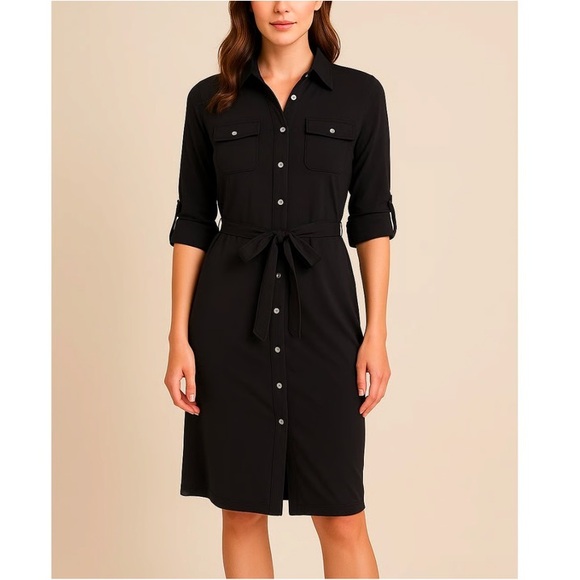 J. McLaughlin Dresses & Skirts - J. McLaughlin Black Long Sleeve Dress
